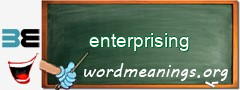 WordMeaning blackboard for enterprising